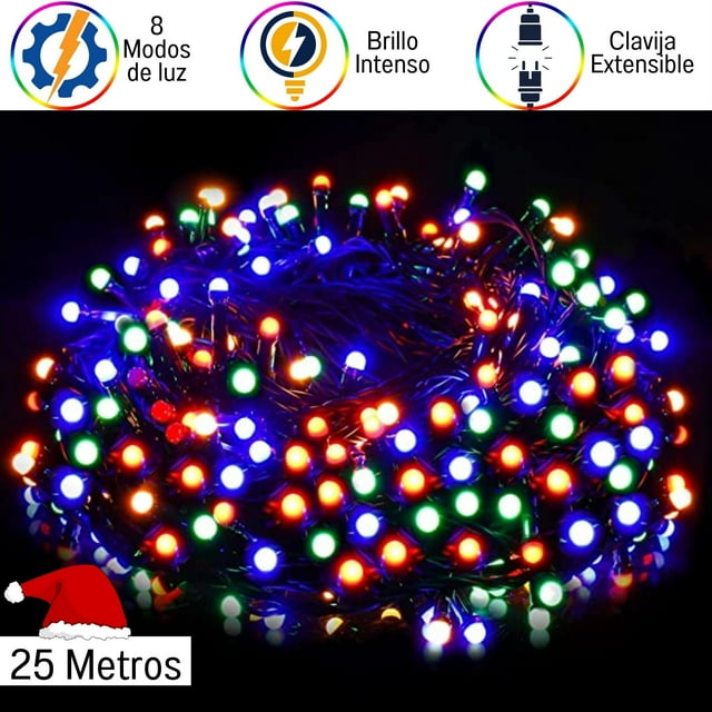 Luces navideñas DOSYU serie Multicolor 25 Metros 500 LEDs DY-ICE500L-V8
