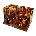 thumbnail image 5 of Hellery DIY Miniature Dollhouse Kits Room Box with Furniture and Light Creative Gift, with Dustproof Cover Doll House Model for Teens, 5 of 8