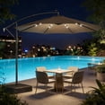 thumbnail image 3 of Parasol d'Extérieur Élégant, Parasol de Piscine, Parasol de Patio à Levier, 3 of 5