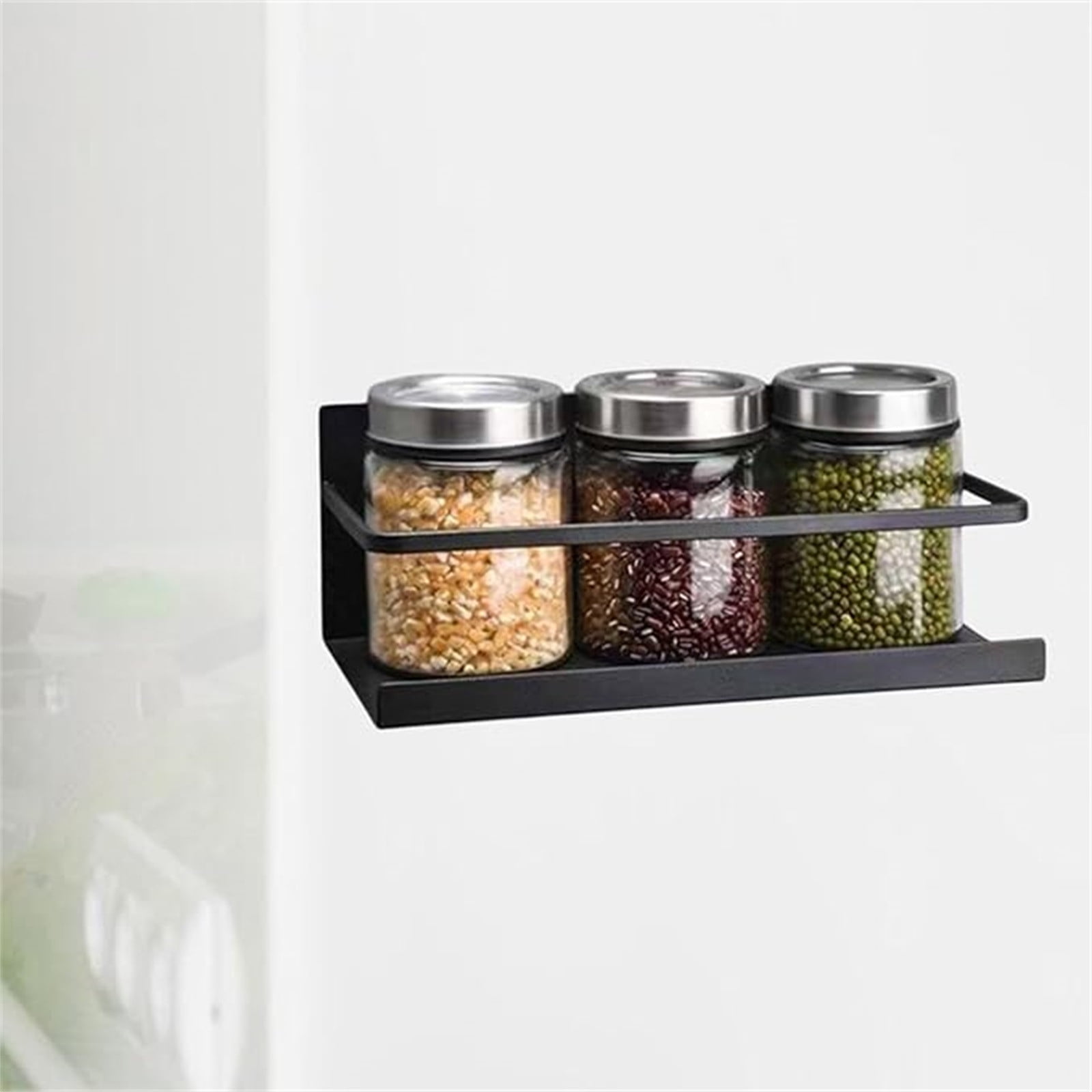 Magnetic Cup Holder, 3-Slot Magnetic Cup Storage Rack Holder,Magnetic Water Bottle Organizer Rack for Fridge, Magnetic Cup Organization Shelf for Workplace, Home, Kitchen