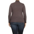 thumbnail image 5 of Women's Plus Size Long Sleeve Turtleneck Sweater Tops(Pack of 2), 5 of 5