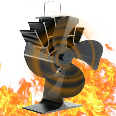 

Wowspeed Fireplace Fan | Stove Fan Heat Powered Wood | Efficient Heat Distribution Silent Log Burner Fan and Woodburner Fireplace Fan