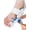 White — Blue Button, variant on Pro V2 Adjustable Bunion Corrector Toe Straightener - Big Toe Pain Relief Support Splint for Men Women, One Size Fits All, Breathable Comfort