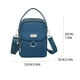 thumbnail image 3 of Bolso bandolera impermeable para mujer, bolso para teléfono móvil con múltiples compartimentos, bolso de mensajero para mujer, bolso de tela informal para mujer Akmoler, 3 of 9