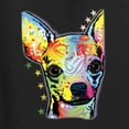 thumbnail image 5 of Wild Bobby Dean Russo Colorful Chihuahua Dog Lover Women Graphic Tee, Black, Small, 5 of 5