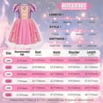 thumbnail image 2 of Jurebecia Princess Dress for Girls Toddler Puff Sleeve Dresses up Kids Halloween Costumes Birthday Party Christmas Fancy 110 cm 3-4 Years, 2 of 19