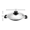 thumbnail image 4 of Non-Stick Aluminium Appam Pan with Lid, Appachatty, 200mm, Silver, 4 of 6