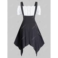 thumbnail image 2 of Vestido Punk de Pañuelo de Tamaño Grande con Cadenas Rosegal  Vestidos casuales de talla grande, 2 of 5