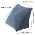 thumbnail image 2 of Corduroy Triangle Cushion Lumbar Support Can Be Removed And Washed To The Waist Plain Lumbar Pillow Car Back Pillow Lumbar Cushion Cushion Couch Pillows Big Floral Satin Pillowcase Decorate Pillows to, 2 of 3