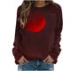 thumbnail image 2 of Ichuanyi liquidación raglan raglan raglan halloween sangriento cuello redondo holgazanes suéter de manga larga holgura ICHUANYI WER202308213960, 2 of 5