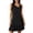 Black, variant on Summer Dresses for Women 2026 Casual V-Neck Sleeveless Mini Dress A-Line Ruffle Beach Sundresses Navy S