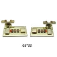 thumbnail image 2 of stanreset 2x AssortedColor Sturdy And Durable Hasp Latch For Tool Box And Suitcase Hasp With Combination Lock golden 65*33mm, 2 of 6