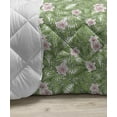 thumbnail image 3 of Floral Down Alternative Comforter, Delicate Summer Petals Garden Art Bloom Repetitive Pattern, Microfiber Quilt for All Season, 5 Sizes, Pale Yellow Pastel Pink, by Ambesonne, 3 of 3