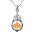 thumbnail image 1 of Vatican Yellow Landmark Pattern Pendant Jewelry Music Guitar Torque Hangtag, 1 of 3