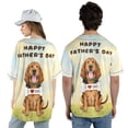thumbnail image 5 of Cute Bloodhound Loves Dad Happy Father's Day All Over Print 3D Baseball Shirt Dog Lover Softball Sport - 12008, 5 of 6