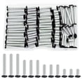 thumbnail image 1 of Black Wall Plate Screws, 100 Pieces 4 Length Sizes 6-32 Thread Outlet Screws Perfect Replacement for Outlet Cover, Light Plate and Switch Plate, 1 of 7