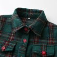 thumbnail image 5 of Futezty Toddler Kids Boys Girls Flannel Plaid Shirt Long Sleeve Button Down Tops Coat Jacket Outfits, 5 of 5