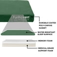 thumbnail image 5 of FurHaven Pet Products Indoor/Outdoor Oxford Memory Top Deluxe Mattress Pet Bed for Dogs & Cats - Forest, Medium, 5 of 10