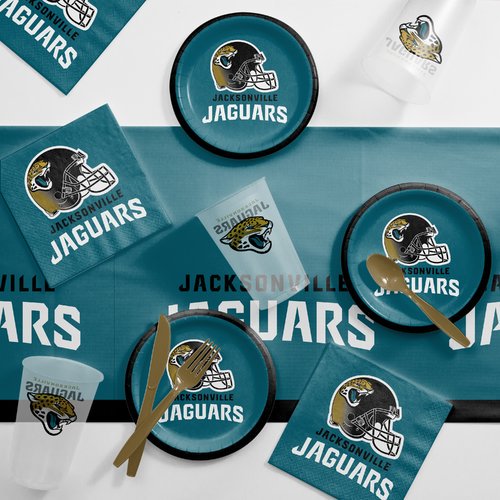 Jacksonville Jaguars Party Supplies Tailgating Kit, Serves 8 Guests