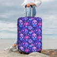 thumbnail image 6 of Picia blue Skull purple flower1 Luggage Protector Cover Thicken Suitcase Protector Cover Fit 18-32 Inch Luggage-X-Large, 6 of 9