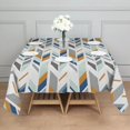 thumbnail image 3 of Multicolor Chevron Pattern Square Tablecloth,Waterproof Square Table Cover,Wipeable Spillproof Washable Table Cover for Home Kitchen Party Decor 42"X42"(107x107cm), 3 of 6