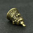 thumbnail image 4 of Collection Curio China Bronze Auspicious Animals Small Bell Pendant Statue 3.5CM, 4 of 5