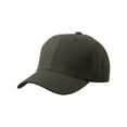 thumbnail image 3 of Men's Plain Baseball Cap Adjustable Curved Visor Hat-3P Black Charcoal Olive, 3 of 9