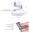 thumbnail image 4 of Mistaha LED Spotlight for Display Lighting with Remote Control and Adjustable Angles - Energy Efficient Jewelry Showcase Wall Lamp, TL005-SIN Battery Version (2 Lamps with 2 Remotes), 4 of 6