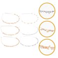 thumbnail image 3 of Miangastore Rhinestone Headbands Crystal Flower Faux Pearl 6Pcs 12x9In, 3 of 8