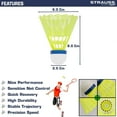 thumbnail image 5 of Strauss Maxis 5050 Badminton Nylon Shuttlecock | Medium Speed, Durable & Less Frequent Replacement , Green | Pack Of 6, 5 of 5