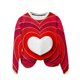 thumbnail image 2 of TaTaai Women's Lover's Casual Sweatshirt, Round Neck Long Sleeve Top, Valentine's Day Loungewear, Cozy Romantic Pullover Gift, 2 of 8