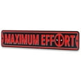 thumbnail image 2 of Marvel Deadpool Maximum Effort Metal Street Sign for Man Cave, Teen Room, or Movie Room, 2 of 4