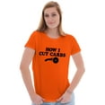thumbnail image 3 of How Cut Carbs Cutter Foodie Pizza Womens Fitted Plus Size Graphic Tee Brisco Brands 3X, 3 of 5