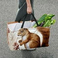 thumbnail image 7 of Squirrel Large Capacity Reusable Oxford Cloth Grocery Baskets: Foldable Toy Basket, Storage Bag, Easter Basket, 7 of 7