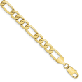 thumbnail image 1 of 10k 10mm Light Concave Figaro Chain (Weight: 22.98 Grams, Length: 8 Inches), 1 of 1