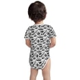 thumbnail image 3 of Xecao Black White Halloween Pattern Baby Climbing Bodysuit Short Sleeve Onesie Unisex 0-12 Months Baby Shirt Newborn Outfits Crotch snap design-9M, 3 of 6