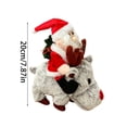 thumbnail image 3 of Animated Santa Riding Reindeer Plush Toy Singing Dancing Electric Stuffed Doll for Christmas Decoration(Grey-20cm), 3 of 6