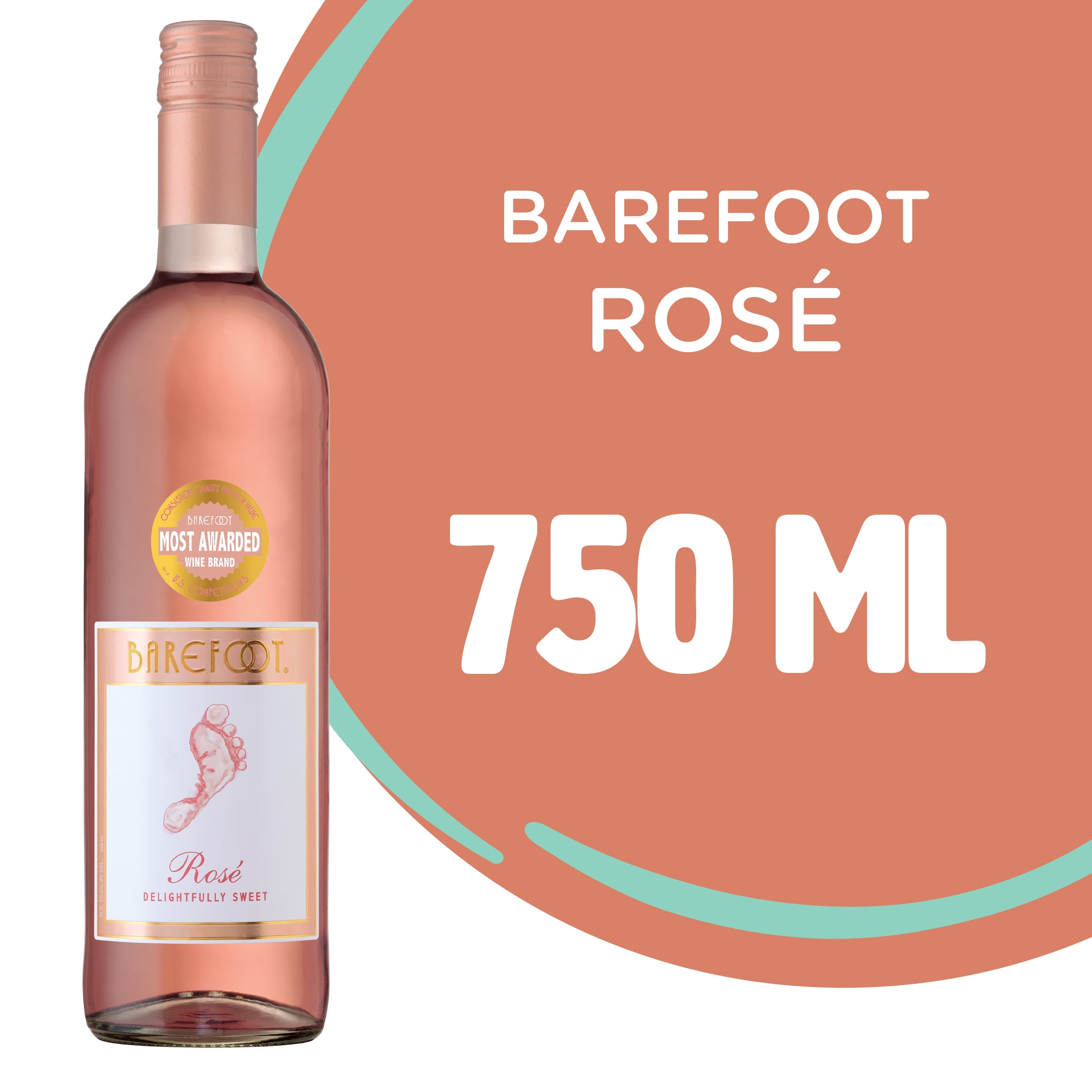Barefoot Cellars Rose Wine, 750 ml