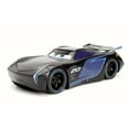 thumbnail image 2 of Diecast Car & Trailer Package - Disney Pixar CARS 3 Jackson Storm, Black w/ Blue - Jada 98327 - 1/24 Scale Diecast Model Toy Car w/Trailer, 2 of 3