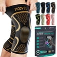 thumbnail image 1 of Rodilleras Modvel (2 unidades) para mujer y hombre: rodilleras de compresión para entrenamiento, alivio del dolor de rodilla, soporte articular para ligamento cruzado anterior (LCA), artritis y desgar, 1 of 5