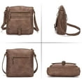 thumbnail image 4 of PIKADINGNIS Shoulder Bag for Women Hobo Crossbody Purse Leather Tote Handbag Roomy Messenger Satchel for Work Daily Travel, 4 of 6