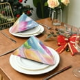 thumbnail image 3 of BZSMCE Satin Native Fab Cotton Dinner Napkin Colorful Cocktails with Fruit Reusable, 3 of 8