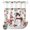 SnowmanXM4098, variant on No Hook Shower Curtain with Built-in Rings - Red Christmas Snowman Washable Waterproof Fabric Bathroom Curtains for Hotel,Rentals, 72X 96 Inch Extra Long , Xmas Balls Snowflakes Pine Branch