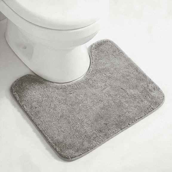 MK Gdledy U Mat Rug 16x20, Rubber Backing Quick Dry Washable Microfiber Mats,Gray