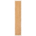 thumbnail image 2 of Sivi 3 x 16 Feet Handmade Scallop Braided Jute Rug - Natural Jute Runner Rug, 2 of 15
