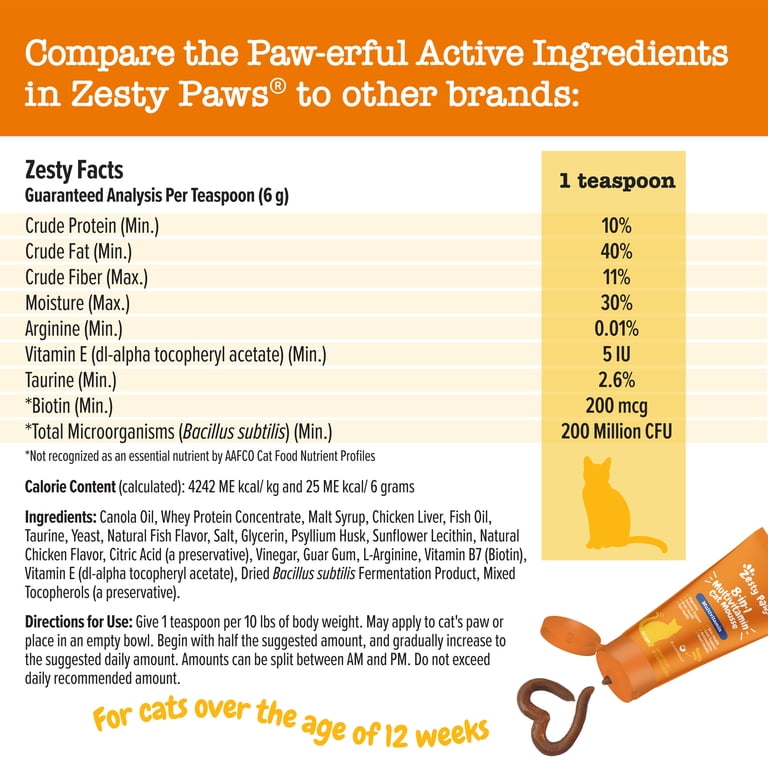 Zesty Paws 8-in-1 Multivitamin Mousse Chicken Flavor Cat