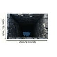 thumbnail image 2 of Carpet 2 3D Optical Area Rug With Backing Hyper Realistic Depth Design Durable Synthetic Fiber Floor Mat Easy To Clean For Living Room And Home, 2 of 2