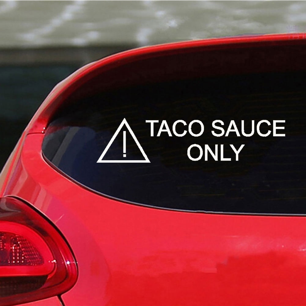 Vermon Taco Sauce Only Reflective Car Vehicle Body Window Decals Sticker Decoration Walmart Com