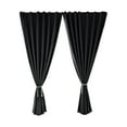 thumbnail image 2 of HUASHENG Outdoor Curtains For Patio 2 Panels Sticky Top & Back Tab Bottom Sun Blocking Windproof Rod Drapes For Gazebo/Porch, 2 of 5