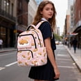 thumbnail image 6 of Bulopur Sleep Capybara Kids Backpack for Girls, Dreamy Night Sky Kawaii Animal Print School Bag Lightweight/Breathable/Durable/Waterproof Multi-Pocket Book Bag for Back to School, 6 of 7